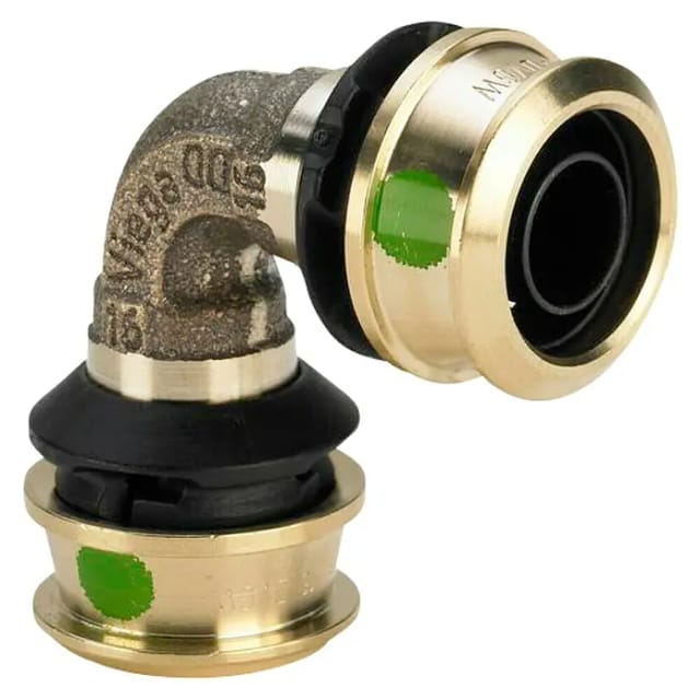 Viega - Raxofix Bogen 647025 25mm, 90Grad, mit SC-Contur, Siliziumbronze