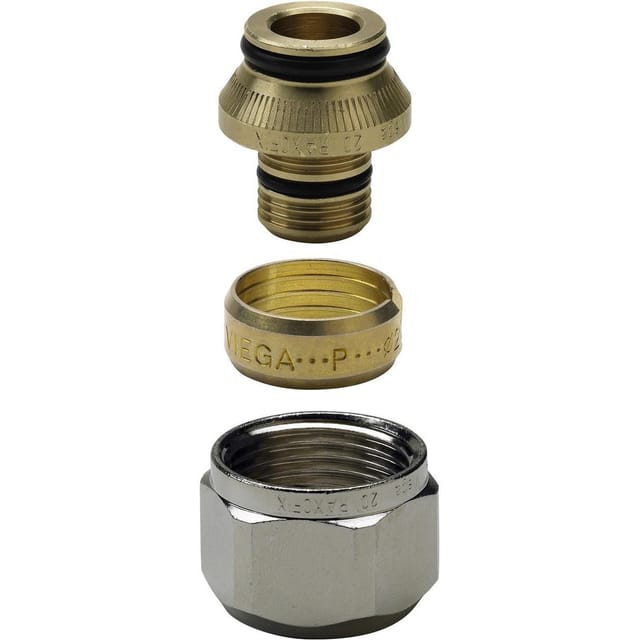 Viega - Verschraubung Raxofix 5381.5 in 16mm x G3/4 Messing vernickelt