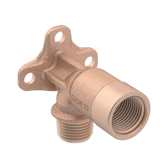 Anschlusswinkel 90 Grad mit Außengewinde mf 1/2', CC499K, rmf 1/2', Rp 1/2', l 5.7cm - Geberit