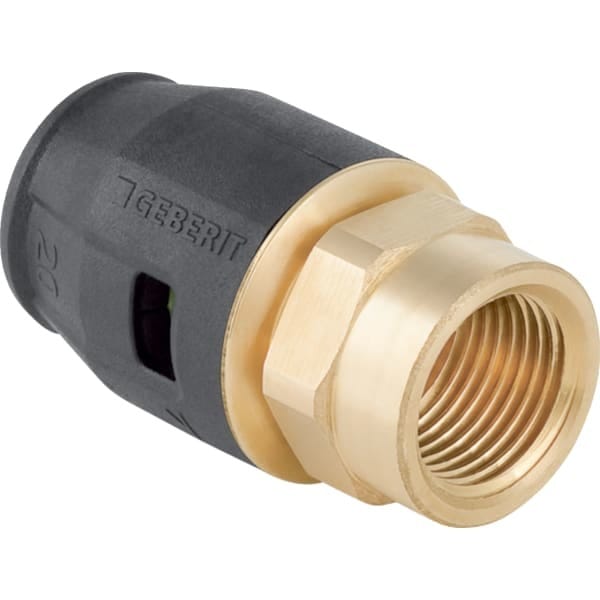 Geberit - PushFit Übergang mit ig d 20mmxRp 3/4' aus Messing 651562 651562001