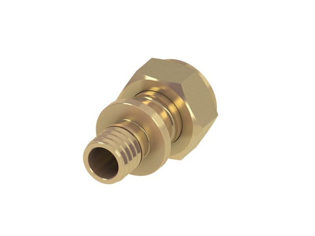 Tece - flex Verschraubung flachdichtend Dimension 16mm x 1/2', Siliziumbronze