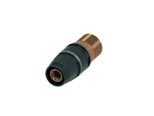 Tece - logo-Push Übergangsnippel Dimension 25mm x r 3/4', Rotguss/Siliziumbronze