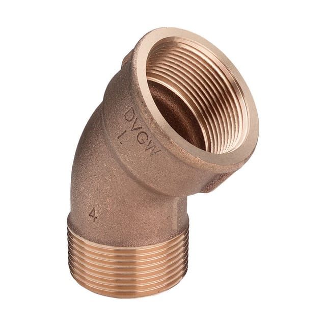 Viega Bogen 45 Grad 3121 in R1 x Rp1 Rotguss