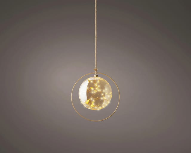 Kaemingk Micro Led Kugel Ø 26 Cm 40 Lichter Klassisch Warm Indoor