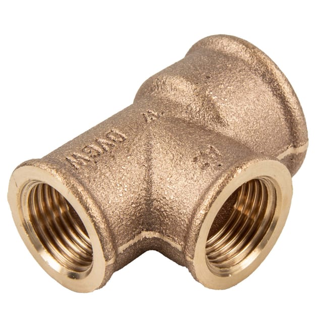 Viega T-Stück 3130 in Rp3/4 x Rp1/2 x Rp1/2 Rotguss