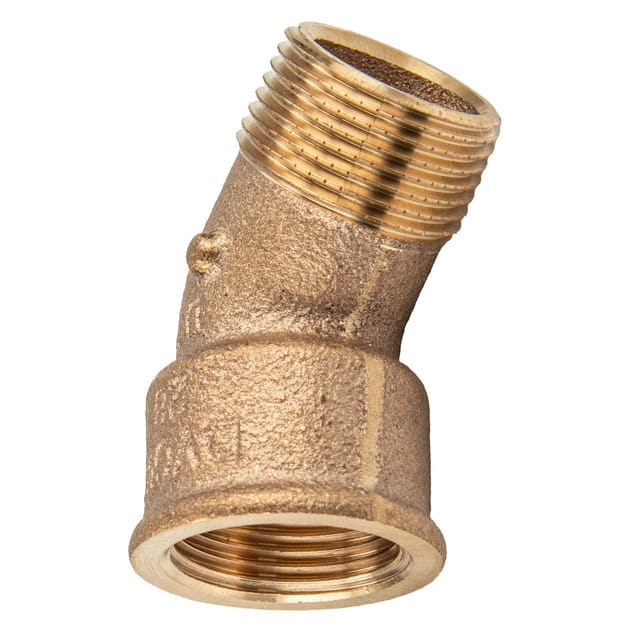 Viega Bogen 45 Grad 3121 in R1 1/2 x Rp1 1/2 Rotguss