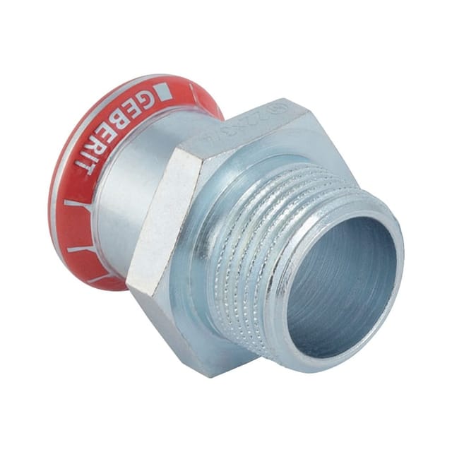 Mapress C-Stahl Übergang mit Außengewinde, d 35mm, r 1' - Geberit