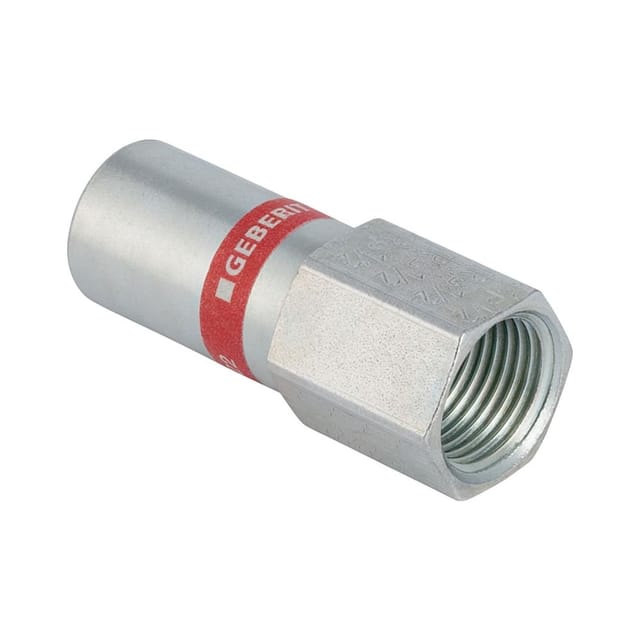Mapress C-Stahl Übergang mit Innengewinde und Einschubende, d 15mm, Rp 1/2' - Geberit