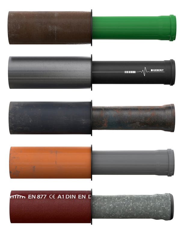 Le Sanitaire - Crassus Gummiadapter Druckdichte 0,5 bar 73/50 mm Spannweite, CRA10005