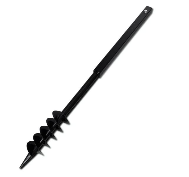 Bohrer mit Griff 80 mm Doppelspirale Schwarz Vidaxl