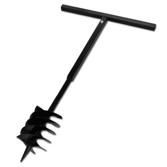 Bohrer mit Griff 180 mm Doppelspirale Schwarz Vidaxl