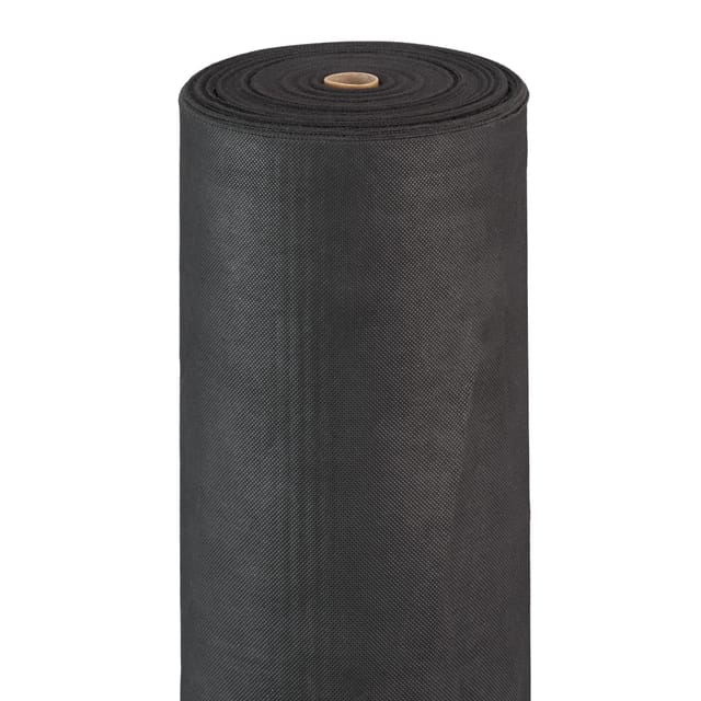 Relaxdays - Unkrautvlies, 50 g/m², Pflanzenschutz, wasserdurchlässig, UV-beständig, starkes Gartenvlies, 50 m, schwarz