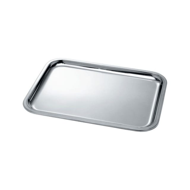 Trade Shop Traesio - Trade Shop - vassoio da tavola in accioio inox rettangola 39X29CM hotellerien -