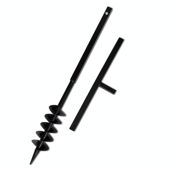 Bohrer mit Griff 100 mm Doppelspirale Schwarz Vidaxl
