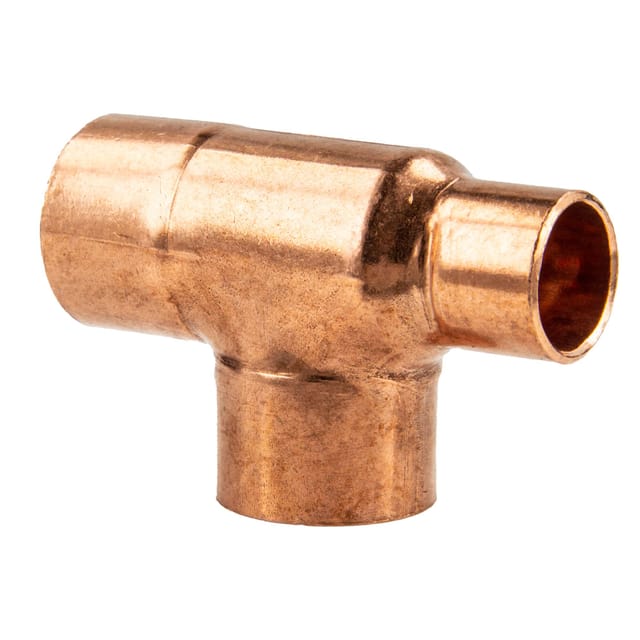 Alternative Haustechnik - Kupfer-Lötfitting T-Stück reduziert - Typ 5130R, dvgw 28 x 18 x 15 mm
