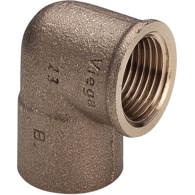 Viega Winkel 106102 22 mm x Rp 1/2, 90Grad, Rotguss