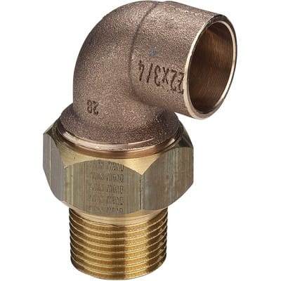 Viega - Winkelverschraubung 114909 22 mm x r 3/4, Rotguss, konisch dichtend, winklig