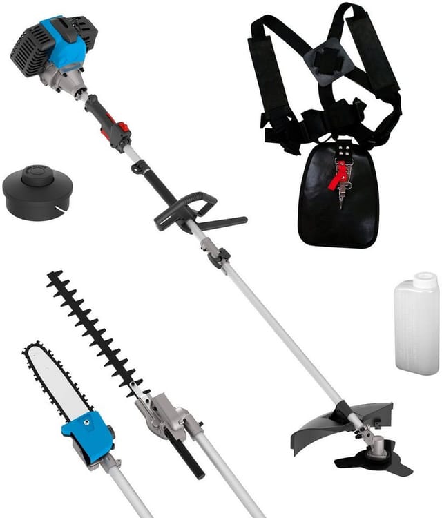 Güde - 4 in 1 Gartenpflegeset gps 1001 Multifunktion Heckenschere Sense Trimmer