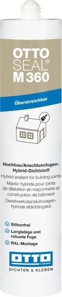 OTTOSEAL M360 Hochbau/Anschlussfugen-Hybrid-Dichtstoff 310 ml Ral 7016 - 3130490
