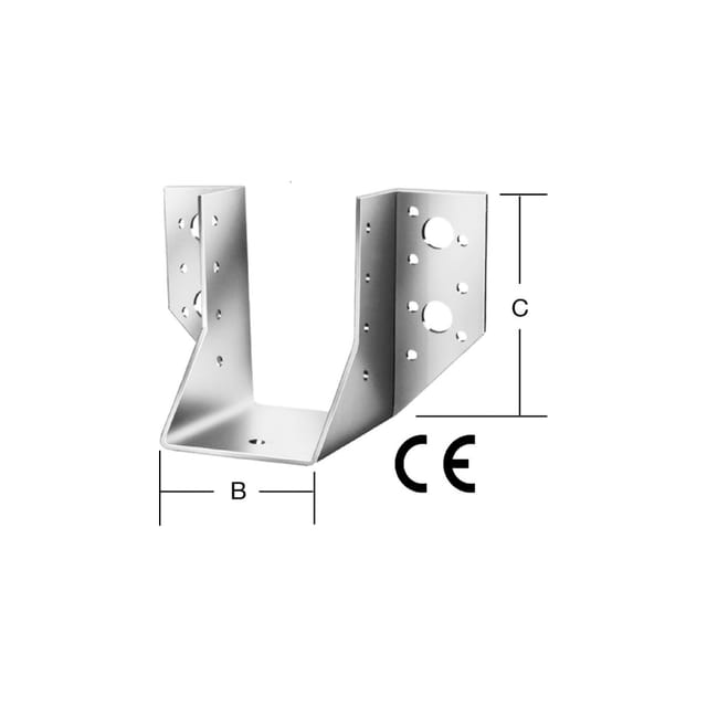 Vormann - Balkenschuhe Typ a sendzimir verzinkt 80 x 120 mm Winkel & Verbinder