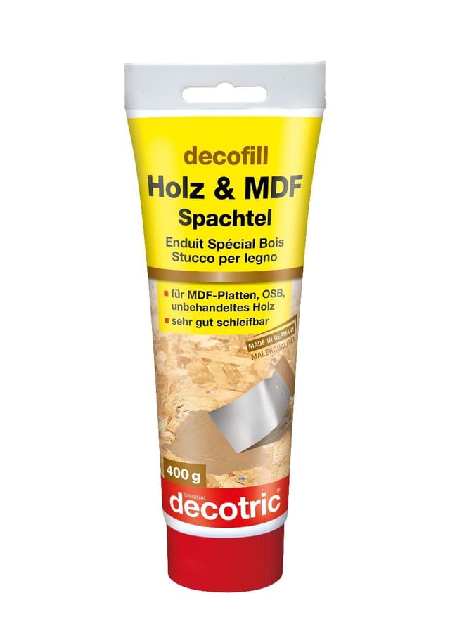 Holz- und mdf Spachtel 400 g Holzpaste & Holzkitt - Decotric