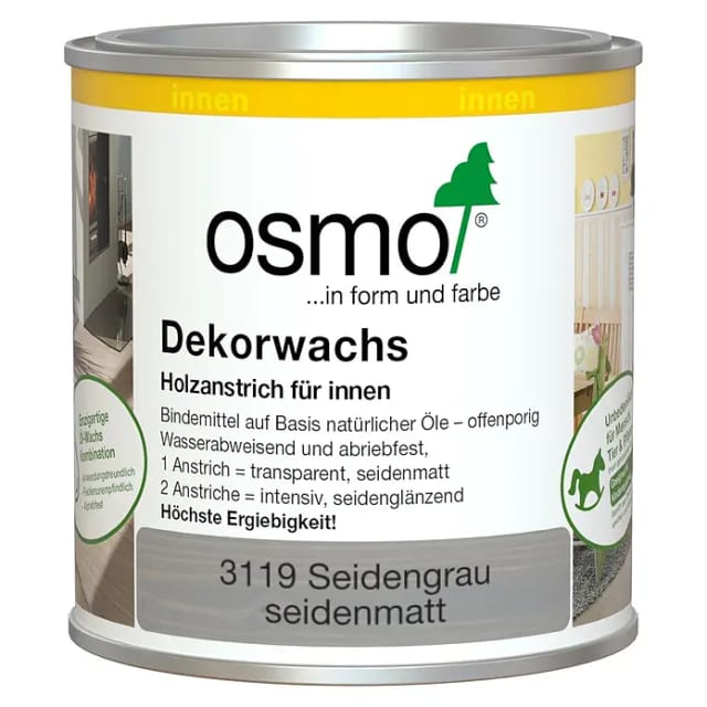 Dekorwachs 375 ml seidengrau Holzreiniger & Pflege - Osmo