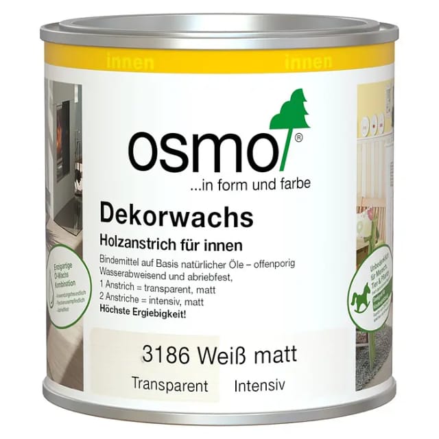 Dekorwachs Intensiv Weiß Matt 0,375 l - 10100394 - Osmo