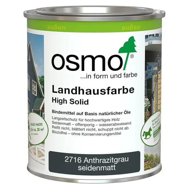Landhausfarbe Anthrazitgrau 0,75 l - 11000156 - Osmo