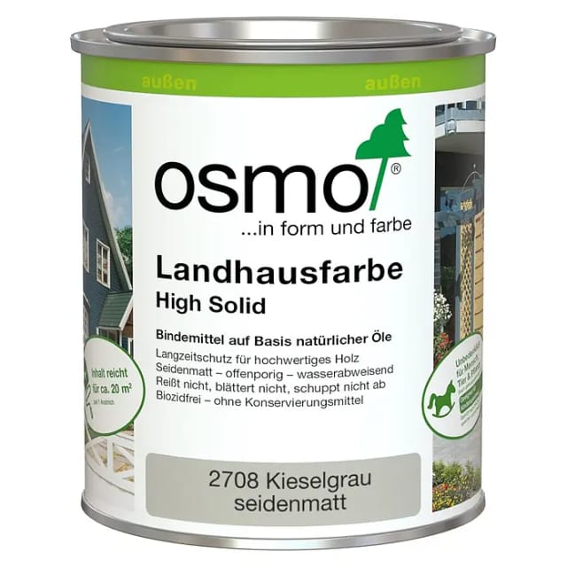 2708 Landhausfarbe Kieselgrau 750ml - Osmo