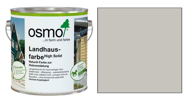Osmo - 2708 Landhausfarbe Kieselgrau 2,5 Ltr