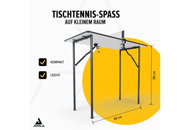 Joola - Indoor-Tischtennisplatte 'Mini' (inkl. Netzgarnitur), blau