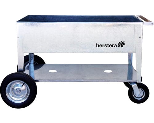 Herstera - Garden Metall Hochbeet Swivel Silber 120x60x84 cm
