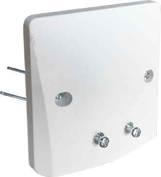 Eur Ohm - eco Kabelauslass IP44 - 16/20A - sichtbare Schrauben - square Mit Krallen