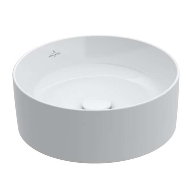 Villeroy&boch - Collaro - Aufsatzwaschbecken, Durchschnitt 40 cm, Alpinweiß 4A184001