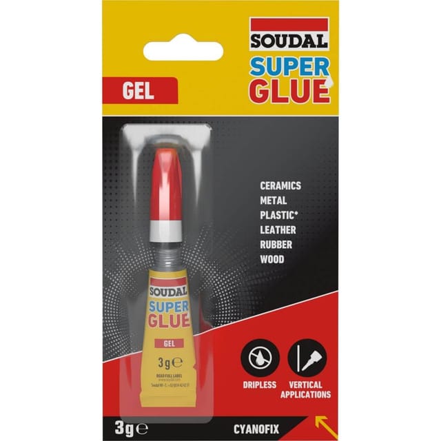Soudal Super Glue Gel Sofortkleber 3g 116390