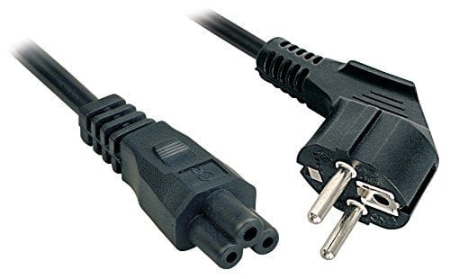 Strom Anschlusskabel [1x Schutzkontakt-Stecker - 1x Kleeblatt-Buchse C5] 3.00 m Schwarz - Lindy