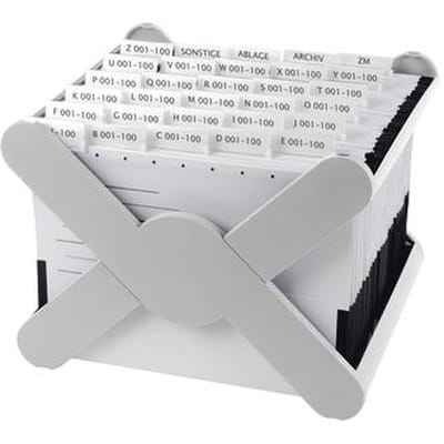 HAN - Hängekorb x-cross din A4 35 Hängemappen Polystyrol lichtgrau