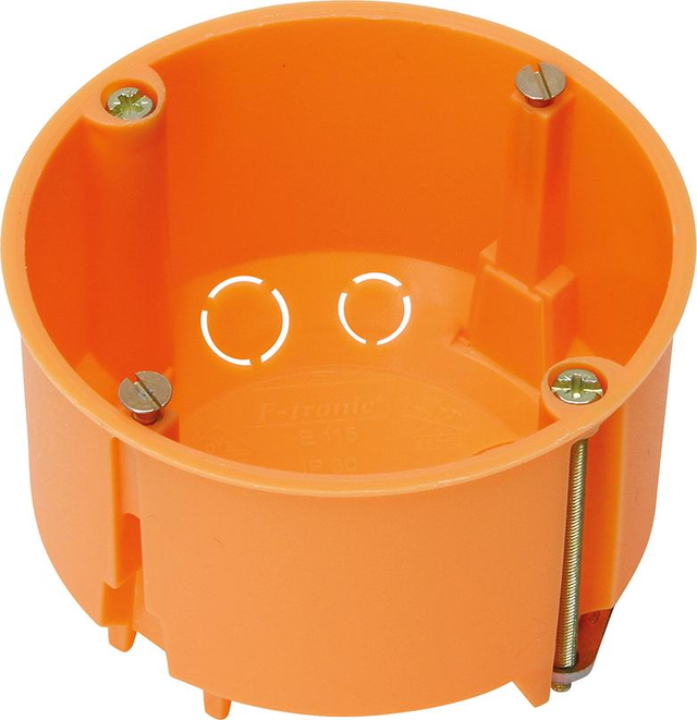 Hohlwanddose-Dose iso 70mm ø 47mm tief orange