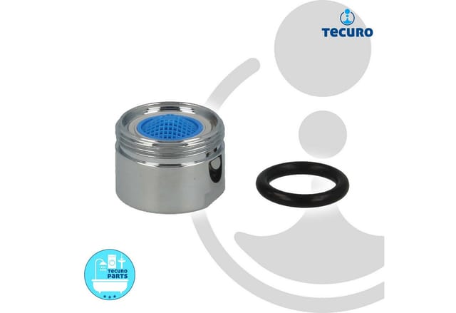 Tecuro - design Mischdüse-Strahlregler-Luftsprudler ø 20 mm - M20 x 1 ag verchromt