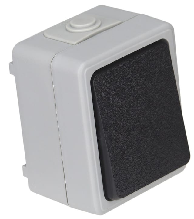 ETT - Feuchtraum Wechselschalter Serie taff Aufputz Schalter IP44 250V grau