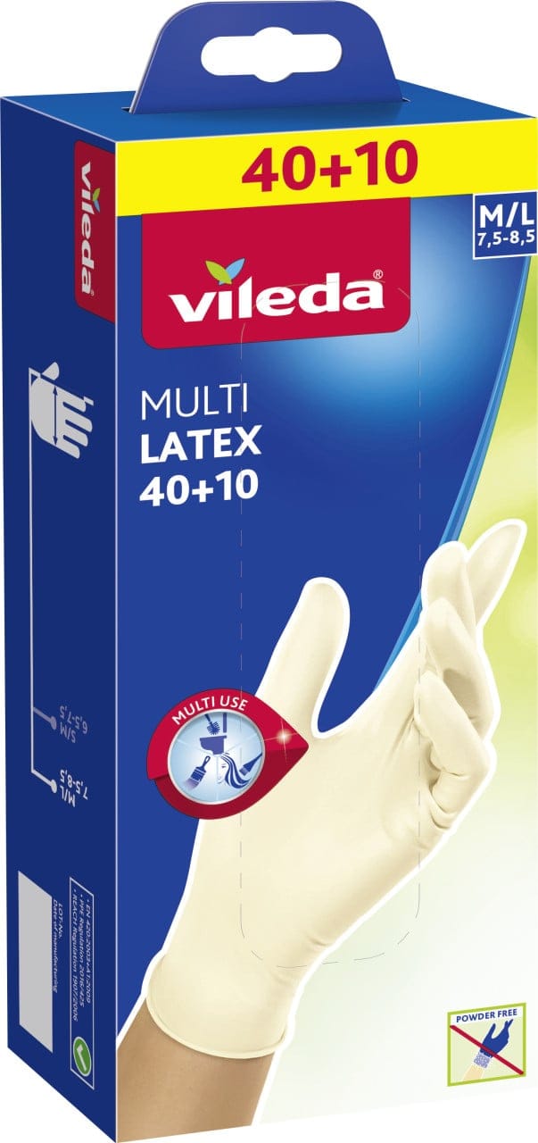 Einweghandschuh Multi Latex 40 10 Größe m/l 50er Pack