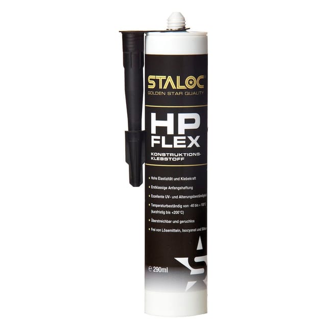 HPFLEX.290.S Konstruktionsklebstoff, 290 mL, Schwarz - Staloc
