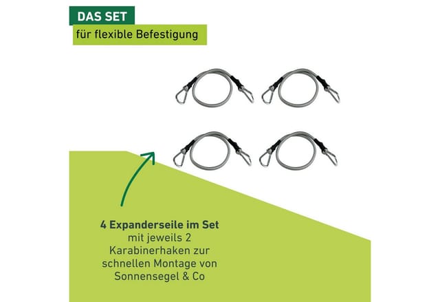Expanderseil 4 Expander u.8 Karab.L.70cm