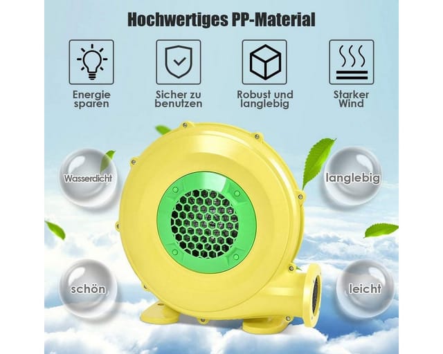 Costway - Geblaese Luftgeblaese Luftpumpe Ventilator Windmaschine Luefter elektrisch fuer aufblasbare Spielzeuge