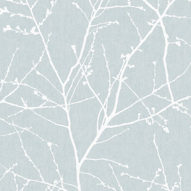 Graham&brown - Superfresco Easy - Zweig Hellblau - Vliestapete - 10m x 52cm