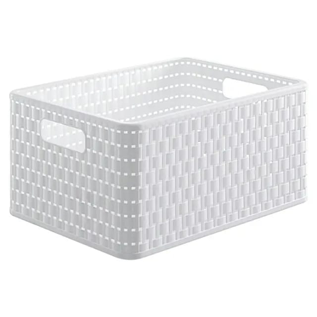 Korb Country A4, 18 l weiß Boxen, Körbchen & Kisten - Rotho