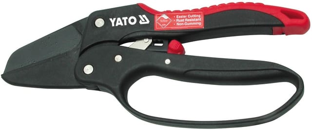 Yato - Ratschenschere Knarrenscheren Gartenschere Schere Länge 20 cm Schneiddurchmesser ø 19 mm