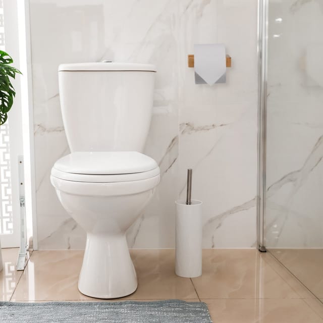 Toilettenpapierhalter ohne Bohren, Bambus, selbstklebender Klopapierhalter, Badezimmer, Wandmontage, natur - Relaxdays