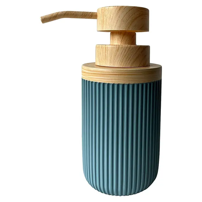 Camargue Seifenspender Ocean Wood (Kunststoff, Blau/Holz)