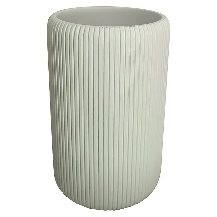 Camargue Plissee Zahnputzbecher (Durchmesser: 73 cm, Kunststoff, Weiß)